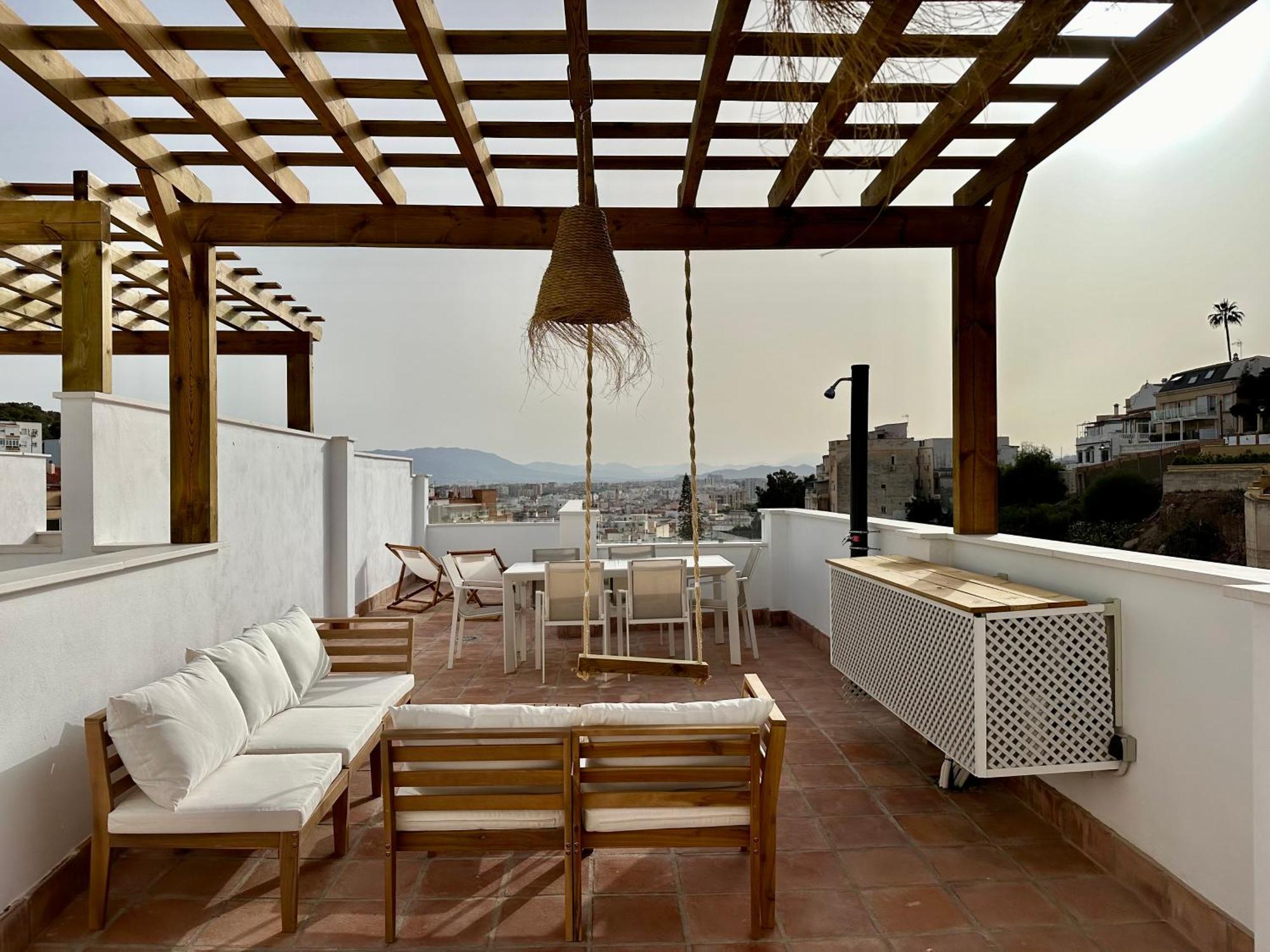 Appartamento Atico Con Solarium Y Bbq Cerca Del Centro 6 Pax Málaga Esterno foto